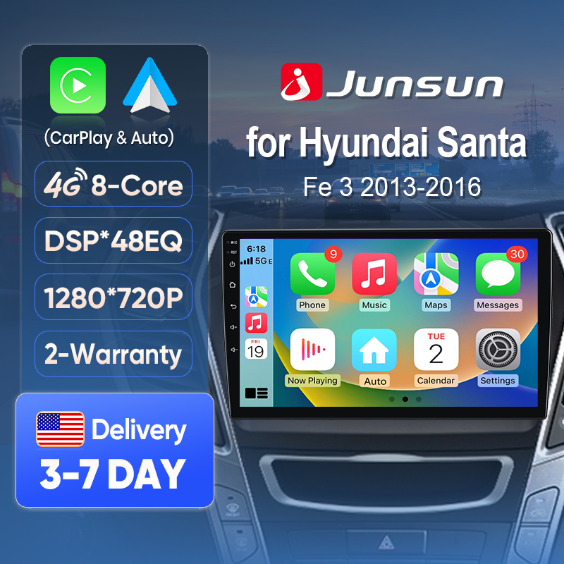 Korean Lifestyle Products - Radio samochodowe Junsun AI Voice z
