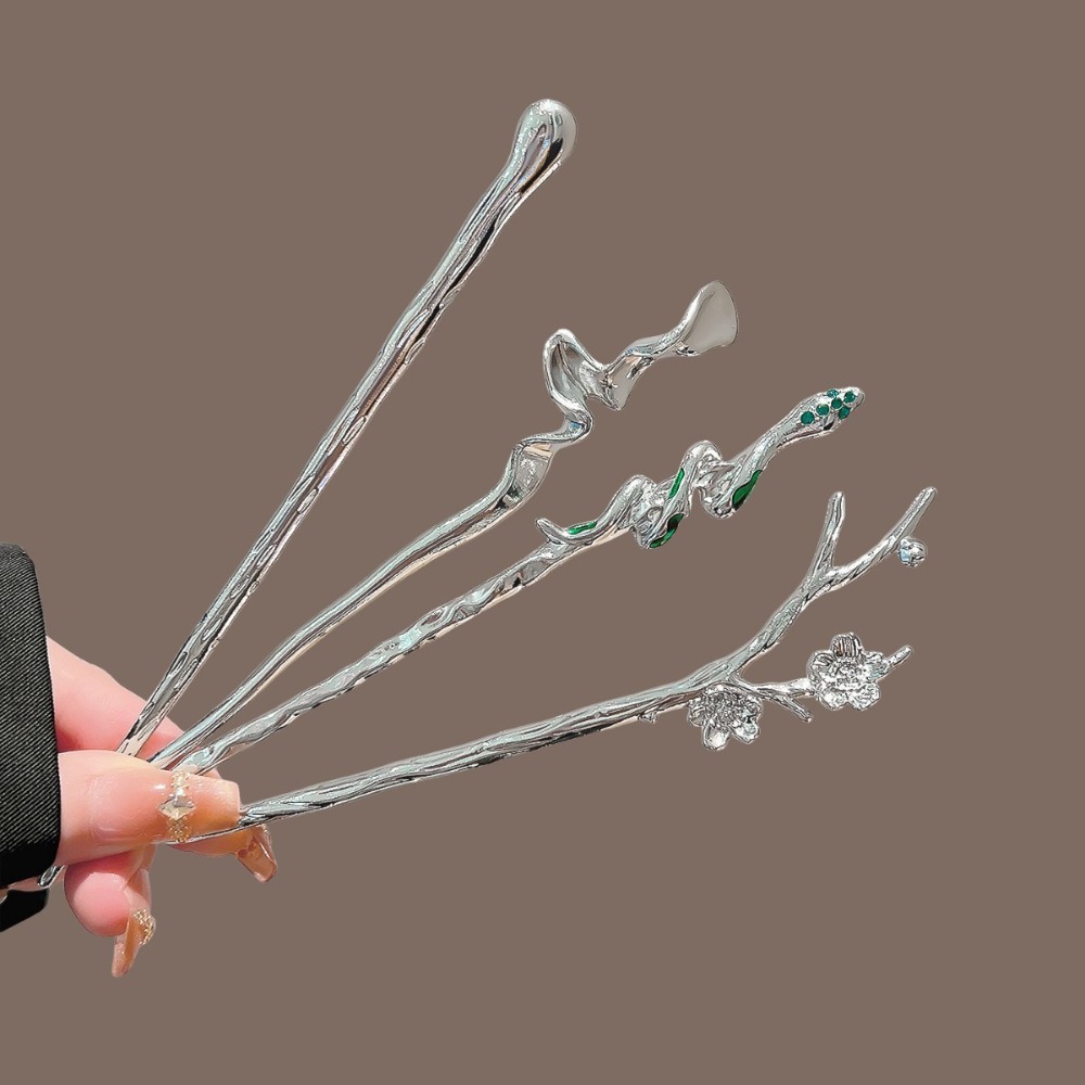 Hanbok Hair Pin - Nowa chińska srebrna metalowa spinka do