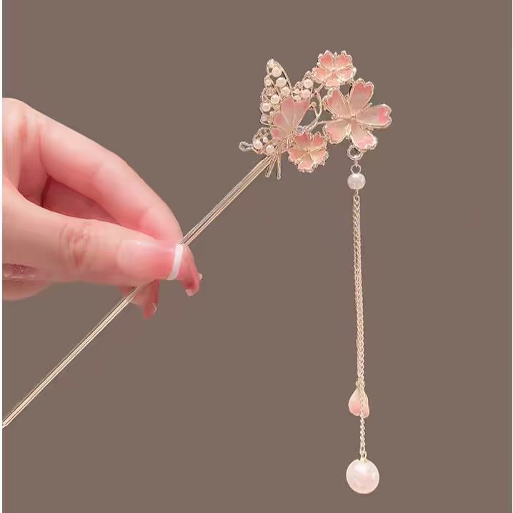 Hanbok Hair Pin - Spinka do włosów Sakura o luksusowym