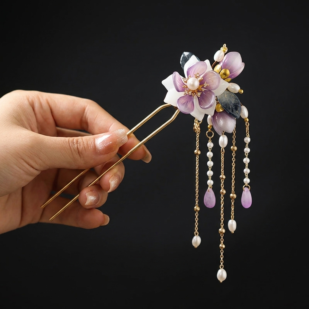 Aluminiowa spinka do włosów w  – Hanbok Hair Pin recenzja i cena